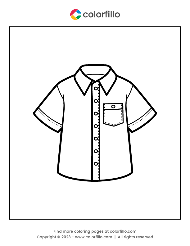 shirt coloring page