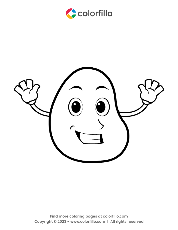 Free Online Potato Coloring Page colorfillo