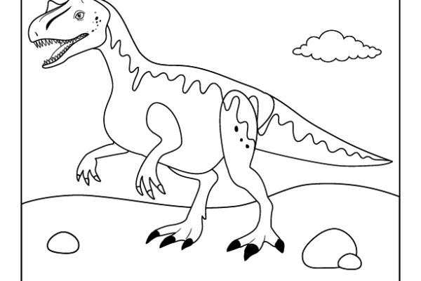 Allosaurus Coloring Page