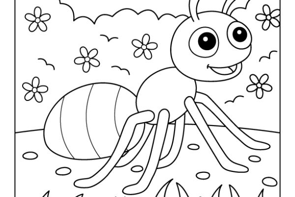 Ant Coloring Page