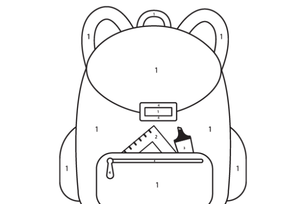 Backpack Color by Number