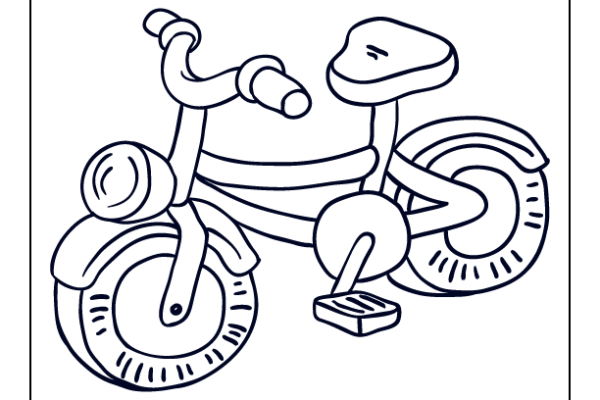 Bicyle Coloring Page