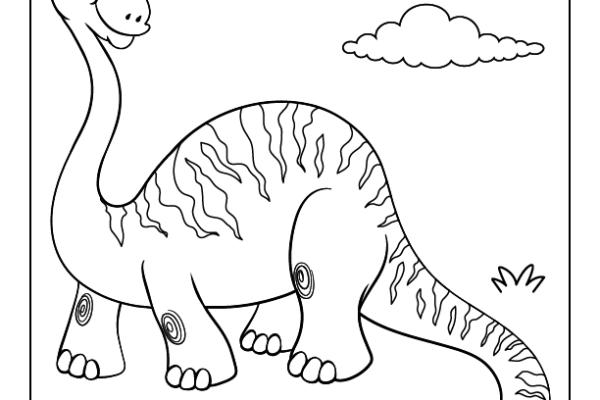 Brachiosaurus Coloring Page