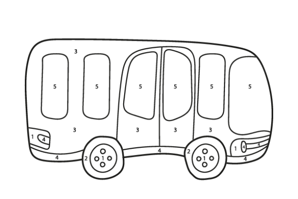 Bus Color by Number