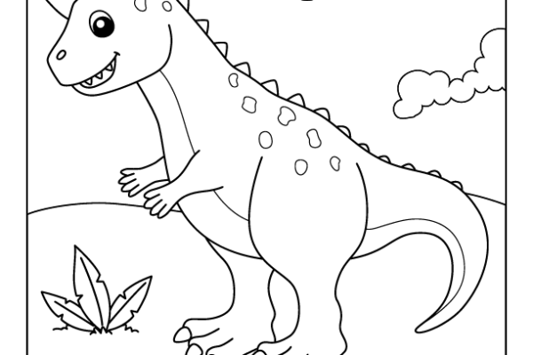 Carnotaurus Coloring Page