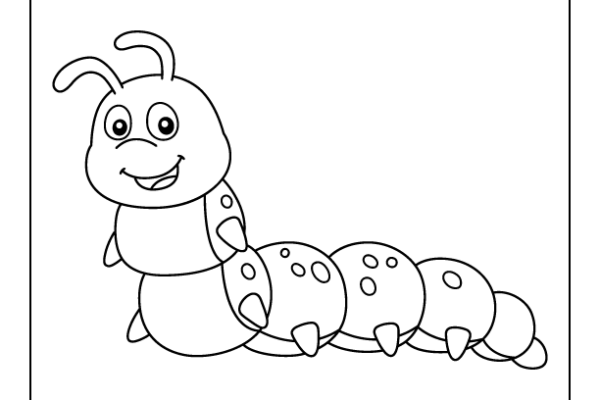 Caterpillar Coloring Page