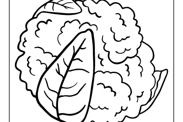 Cauliflower Coloring Page