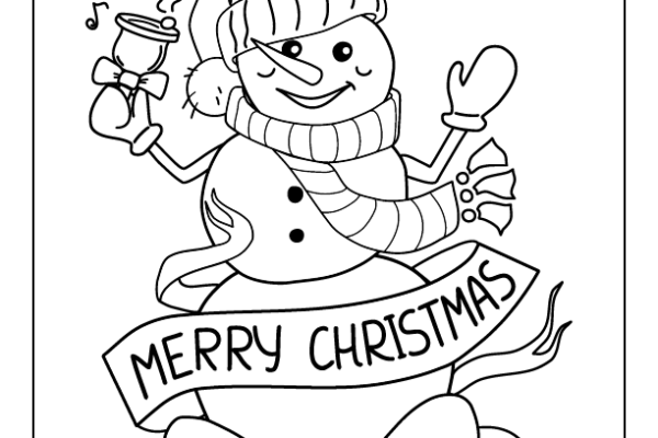 Christmas Day Coloring Page