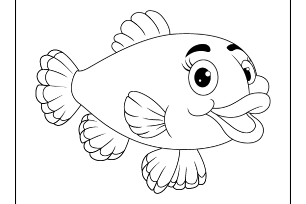 Clown Fish Coloring Page