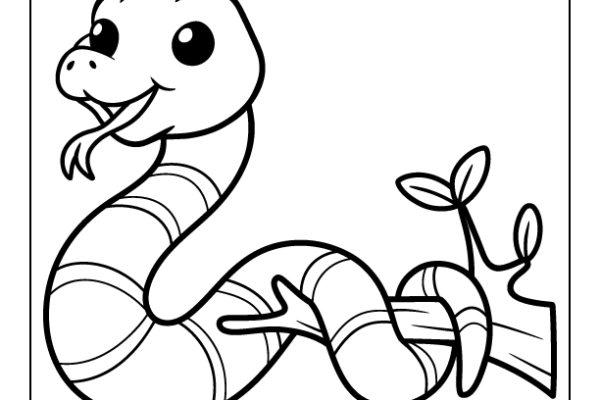 Coral snake Coloring Page