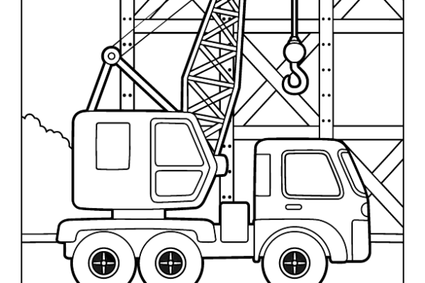 Crane Coloring Page