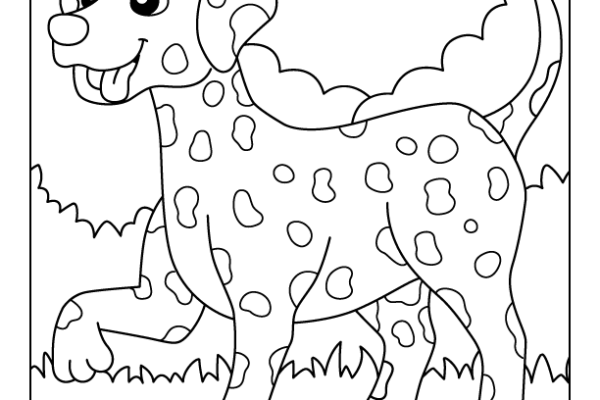 Dalmation Dog Coloring Page