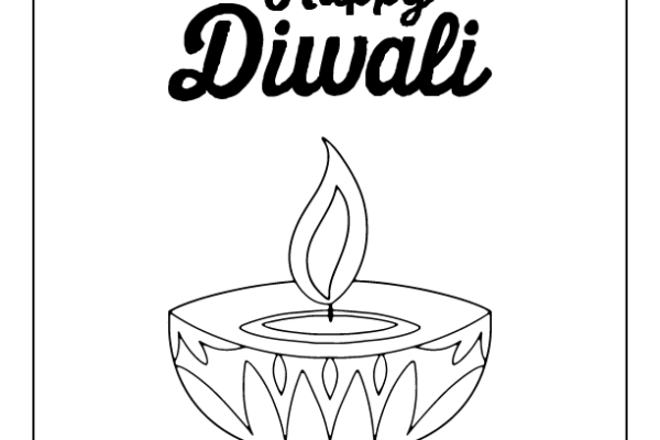 Diwali Coloring Page