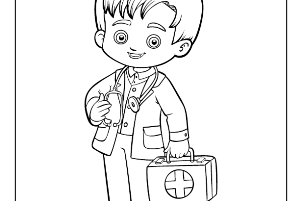 Doctor Coloring Page