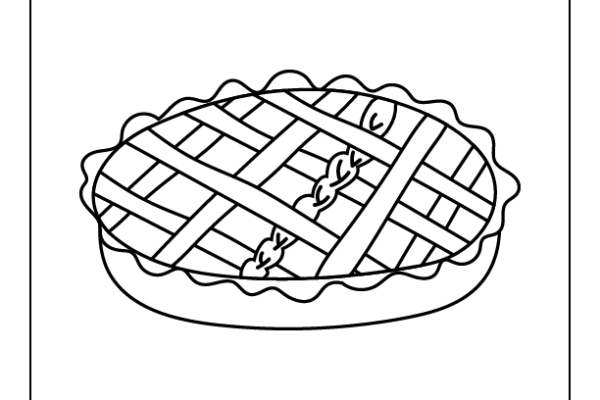 Doodle Pie Coloring Page