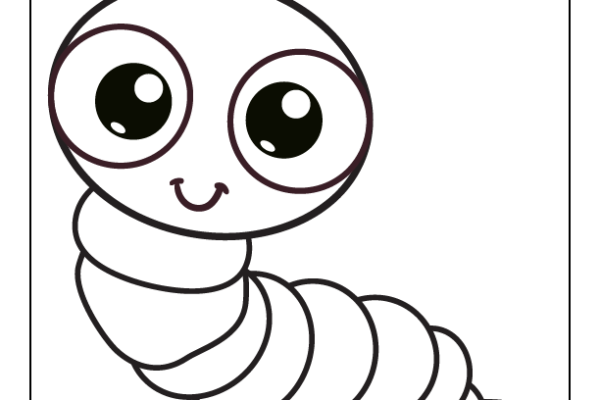 Earthworm Coloring Page