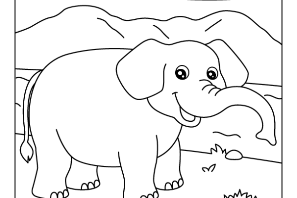 Elephant Coloring Page