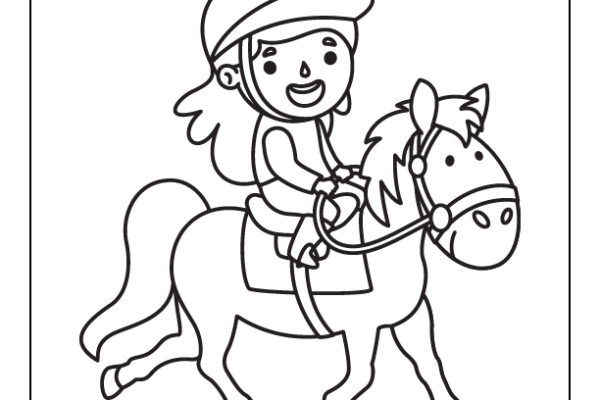 Equestrian Sports Coloring Page