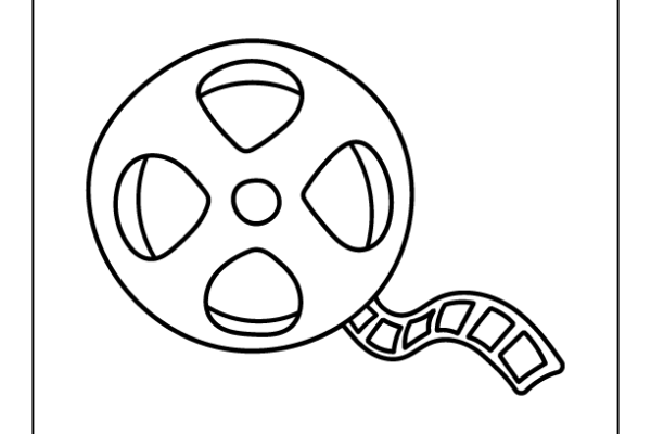 Film Roll Coloring Page