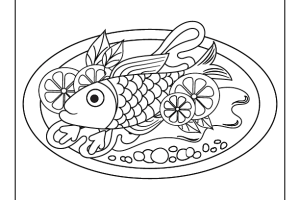 Fishplate Coloring Page