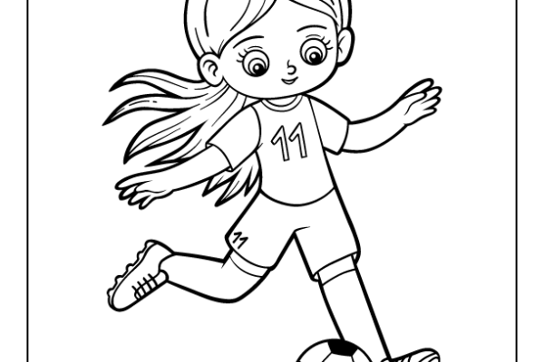 Football Coloring Page