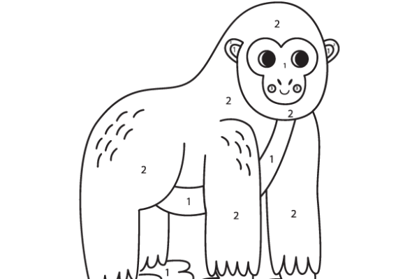 Gorilla Color by Number