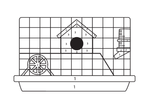 Hamster Cage Color by Number