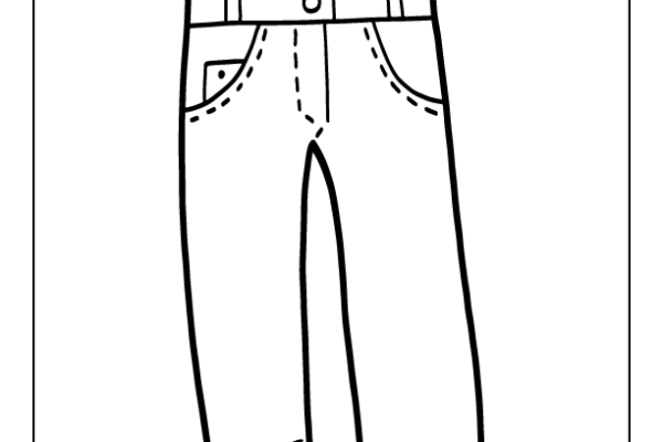 Jeans Pant Coloring Page