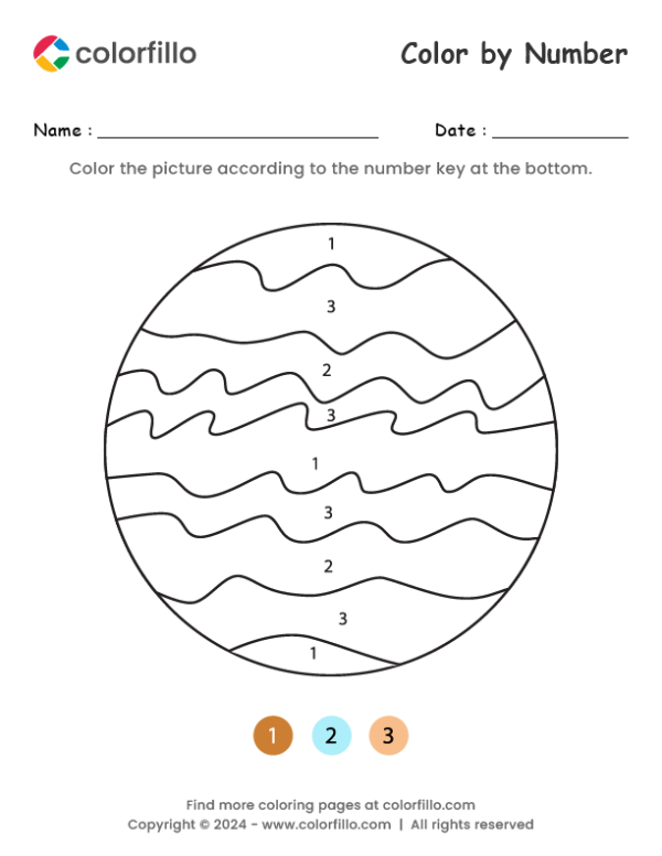 Jupiter Color by Number