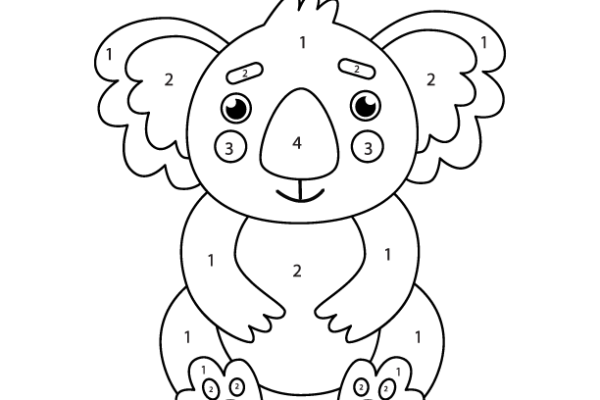 Koala Color by Number