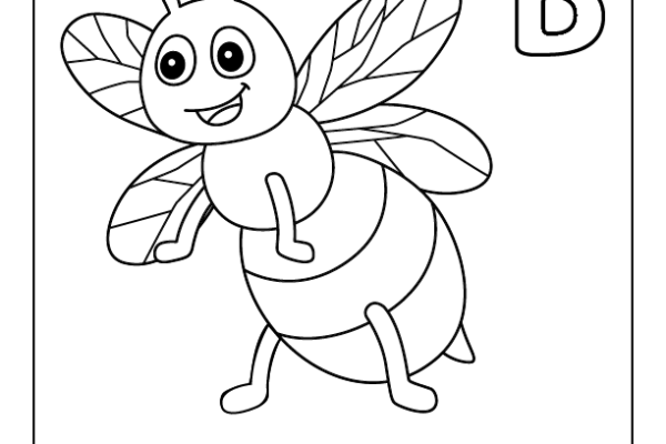 Letter B Coloring Page