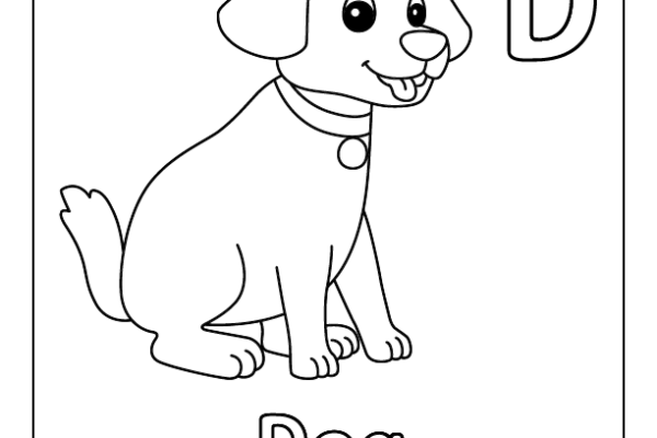 Letter D Coloring Page