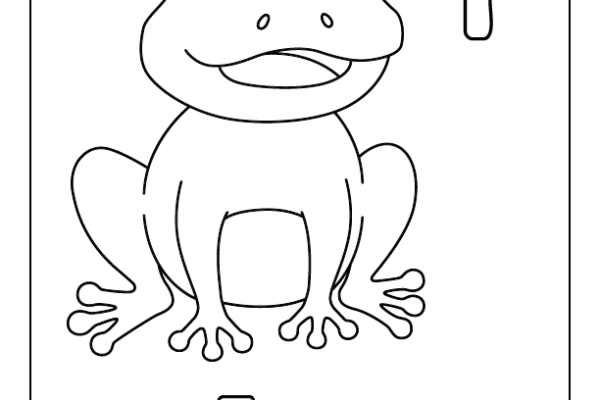 Letter F Coloring Page