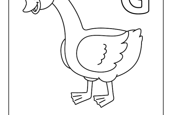 Letter G Coloring Page