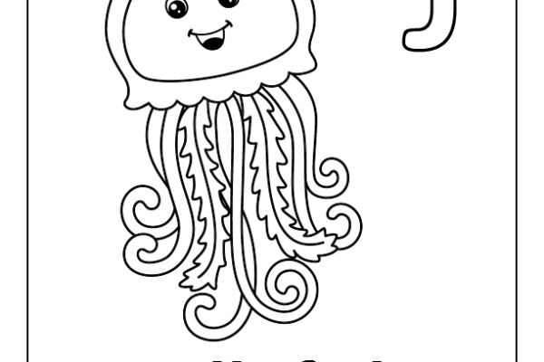 Letter J Coloring Page