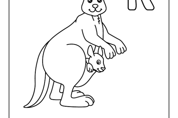 Letter K Coloring Page