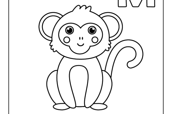 Letter M Coloring Page