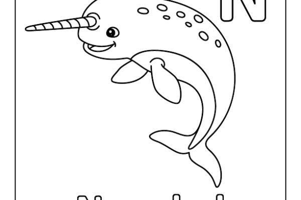 Letter N Coloring Page