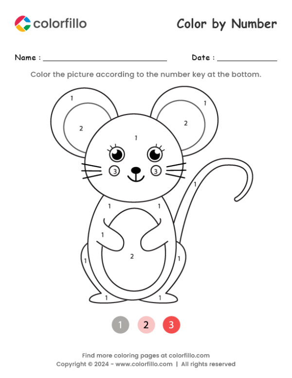 Mouse Color by Number