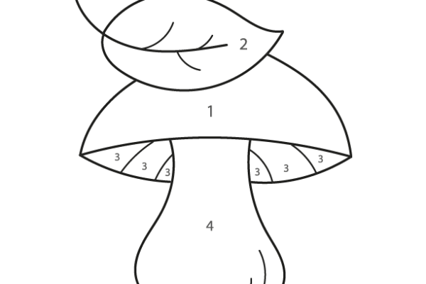 Mushroom Color by Number