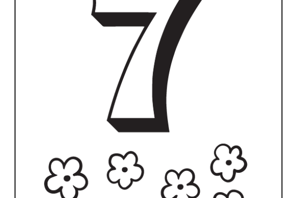 Number 7 Coloring Page