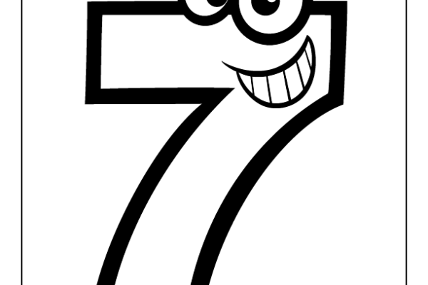 Number Seven Coloring Page