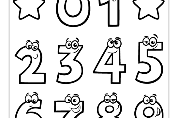 Numbers Coloring Page