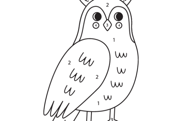 Owl Color by Number