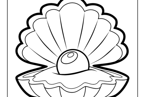 Oyster Coloring Page