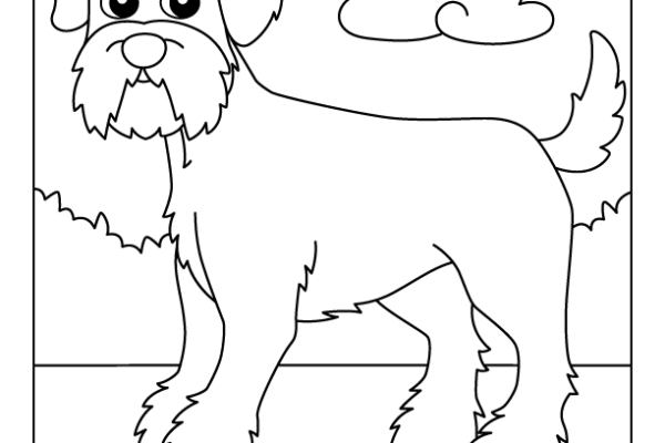 Schnauzer Dog Coloring Page