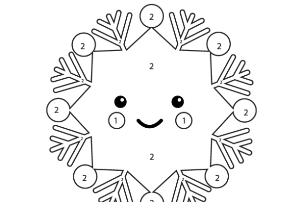 Snowflake Color by Number