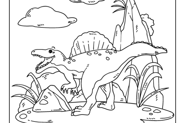 Spinosaurus Coloring Page