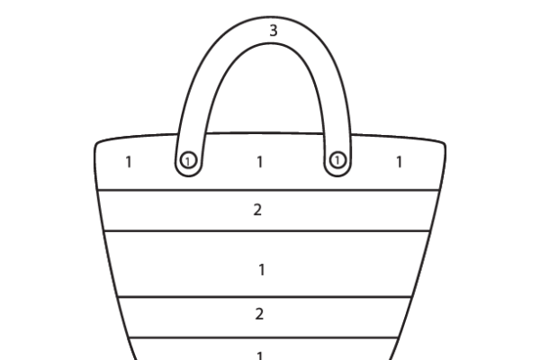 Summer Bag Color by Number