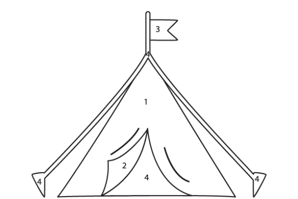 Tent Color by Number